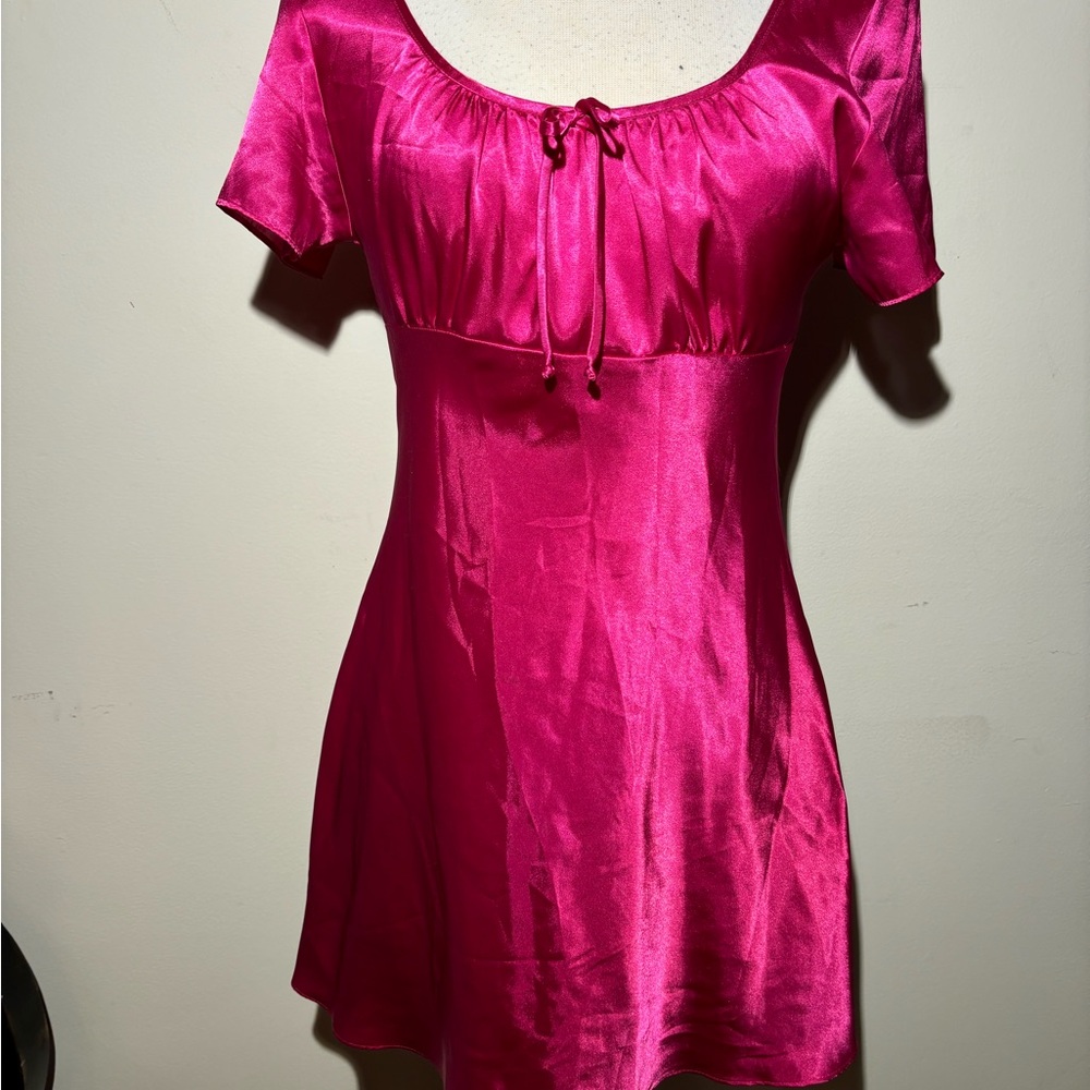 Jones New York Pink Satin Dress